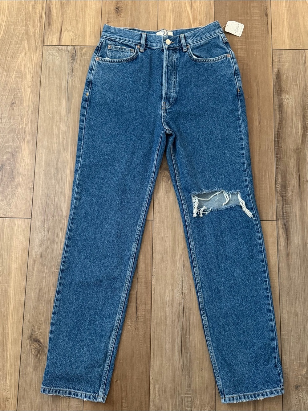 Free People medium wash We The Free Lasso straight leg Jeans